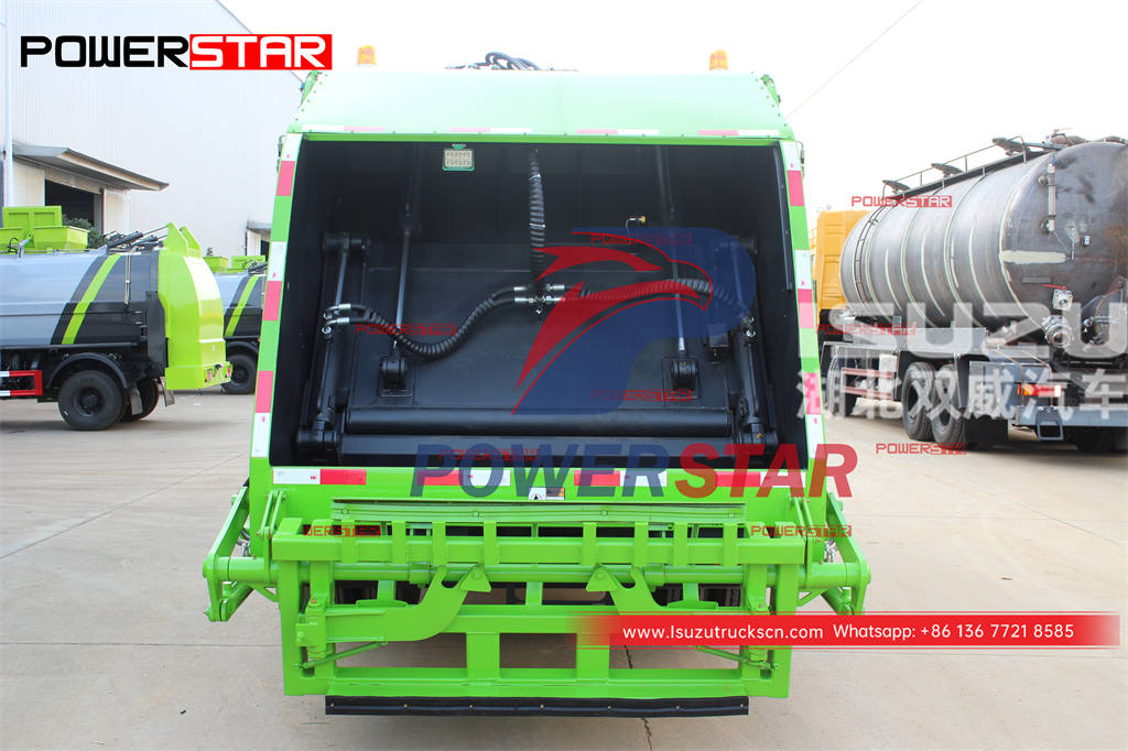 High quality ISUZU 4WD off-road back loading garbage truck at discount price