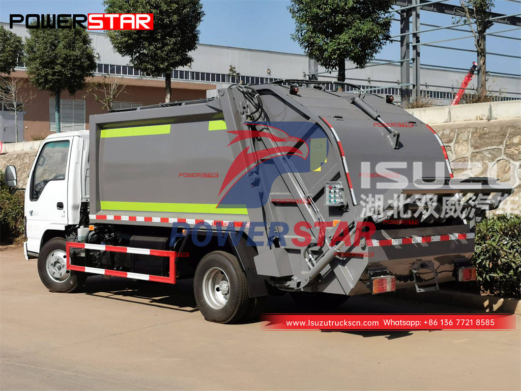ISUZU 4&times;4 600P light duty waste compression truck at promotional truck
