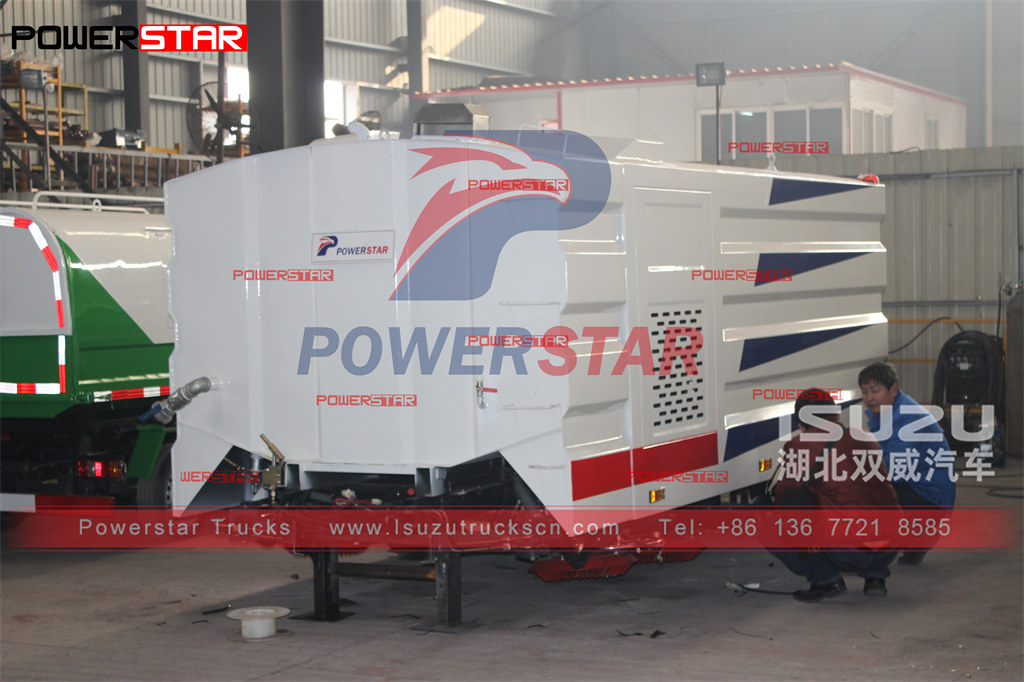 POWERSTAR 5CBM road sweeper body kit to be mounted on HINO 300 series chassis and export to Indonesia
