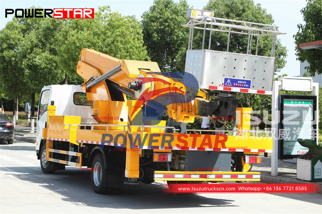 Factory outlet ISUZU 700P 4WD arm lift bucket truck at promotional price