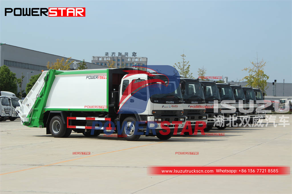 Good price ISUZU FTR 14 cubic waste compression trucks for sale