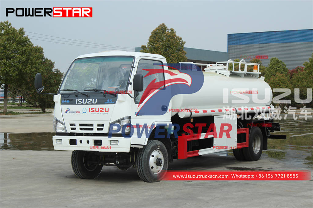 Cost-effective ISUZU 4×4 130HP 5000 liters stainless steel water bowser