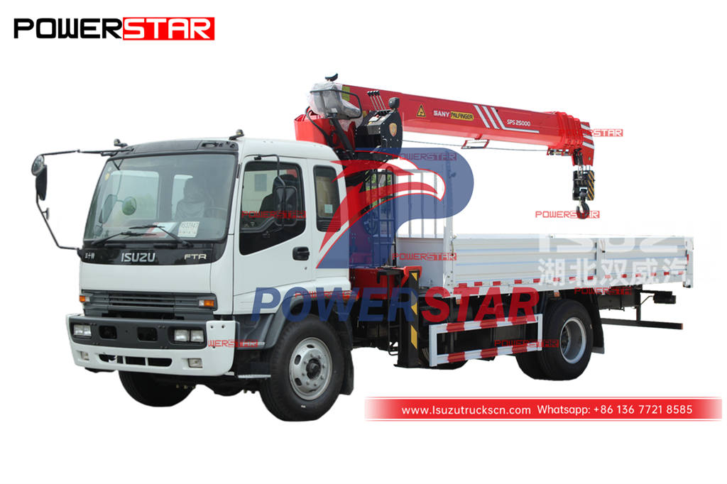 Factory price ISUZU FTR 4×4 10 tons palfinger SPS25000 crane truck for sale