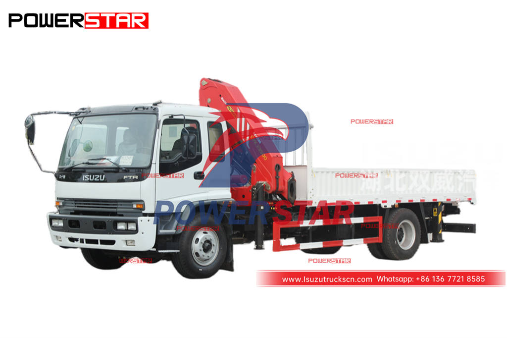 Good quality ISUZU FTR 4WD off-road crane truck with Palfinger SPK23500