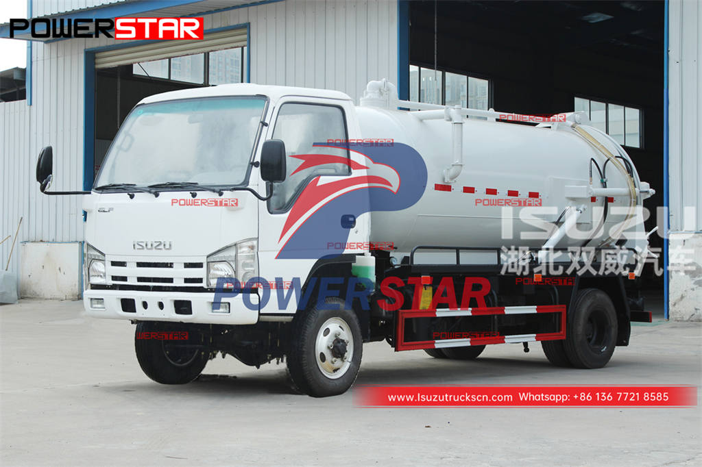 Customized ISUZU 100P 4×4 vacuum septic truck for sale