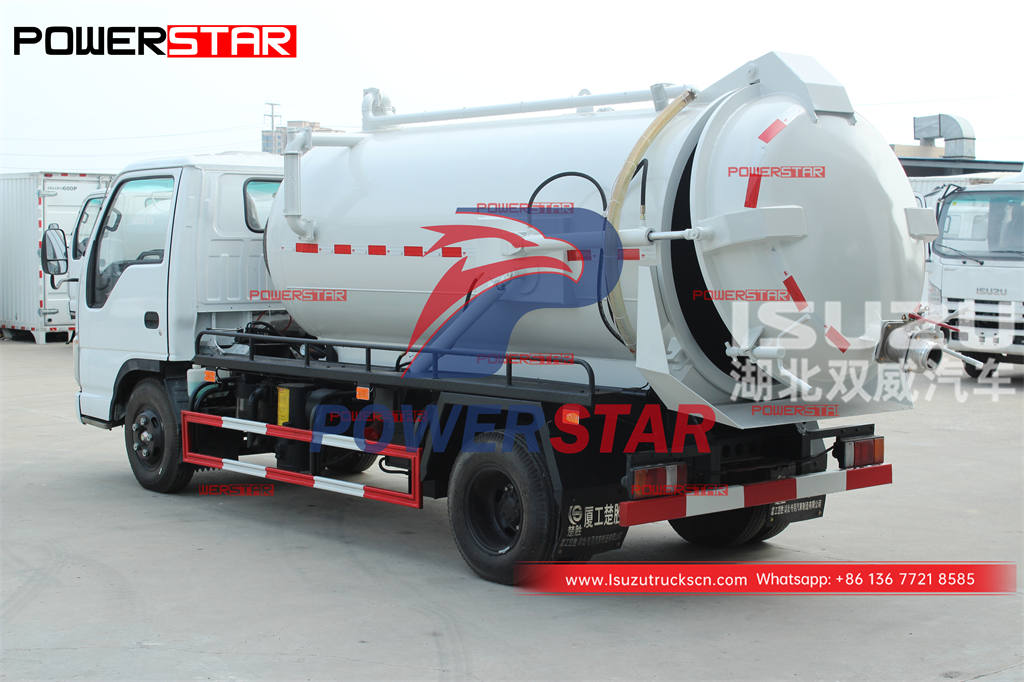 Factory outlet ISUZU 4×4 4000 liters septic pump truck