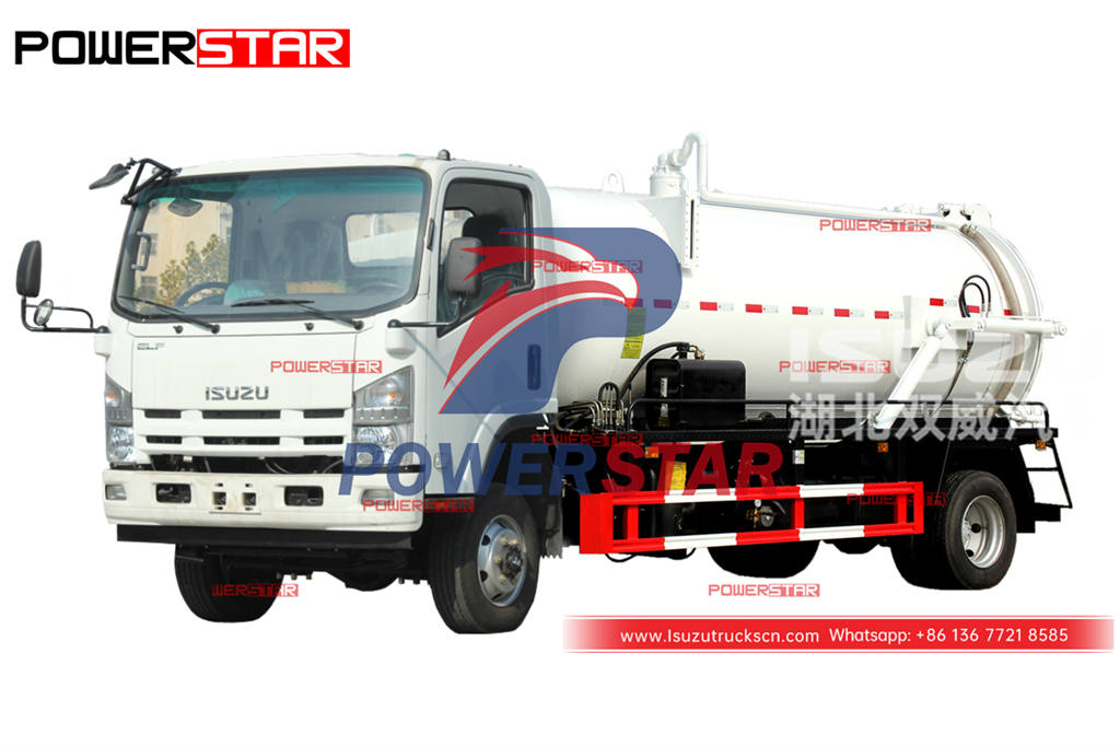 Best price ISUZU 700P 4×4 off-road sewer cleaner truck for sale