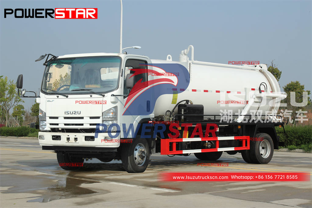 Brand new ISUZU 700P 4×4 8000 liters sewage tank cleaning truck