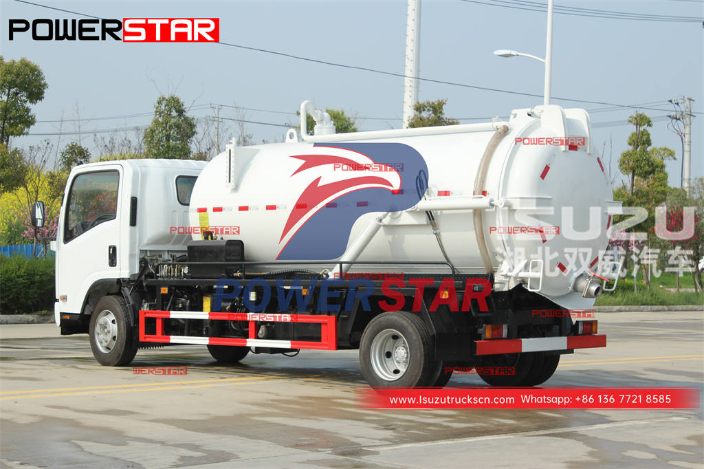 ISUZU 700P 4WD 8000 liters septic emptier truck at best price