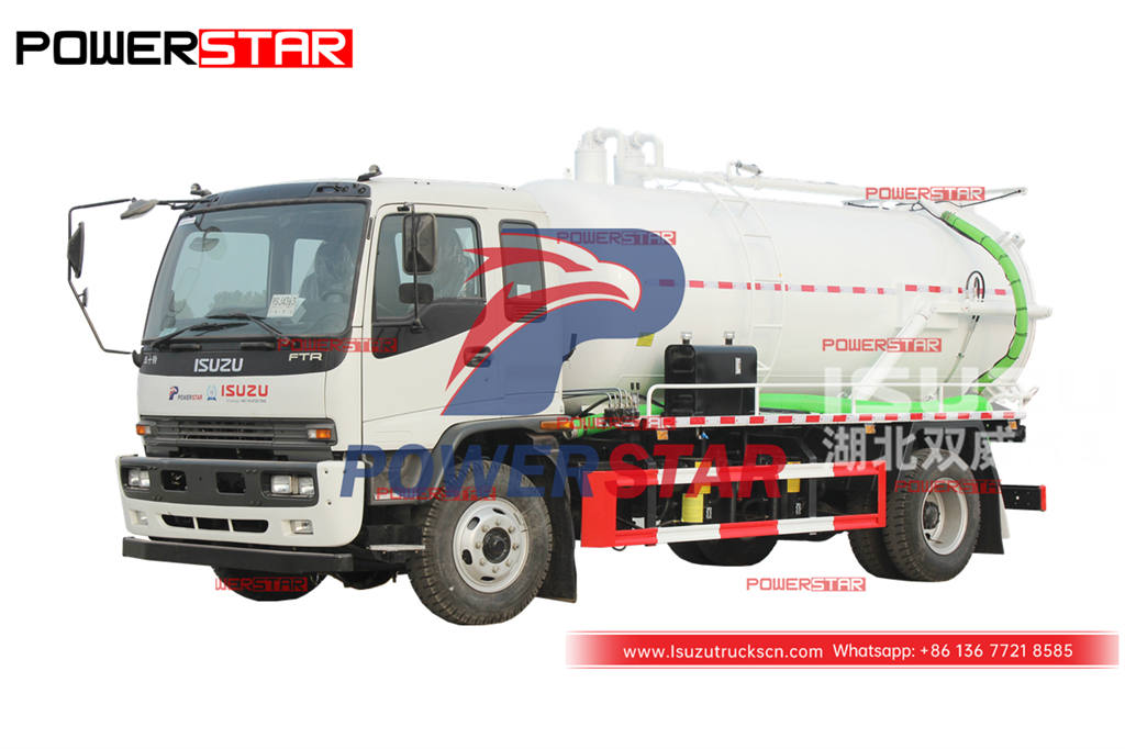 Factory price ISUZU FTR 4×4 all wheel drive sewage tank truck