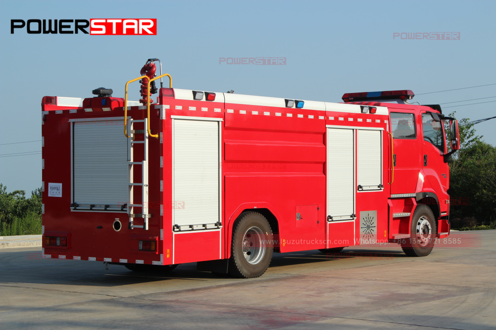 Philippines New ISUZU GIGA Emergency Fire Engine 6UZ1-TCG50 8tons 8,000L Water Foam Fire Fighting Vehicle