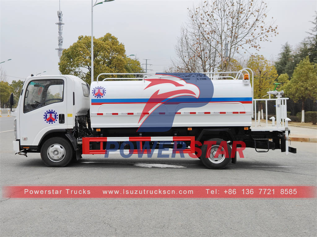 ISUZU 6 wheeler 7000 liters water tank truck for sale