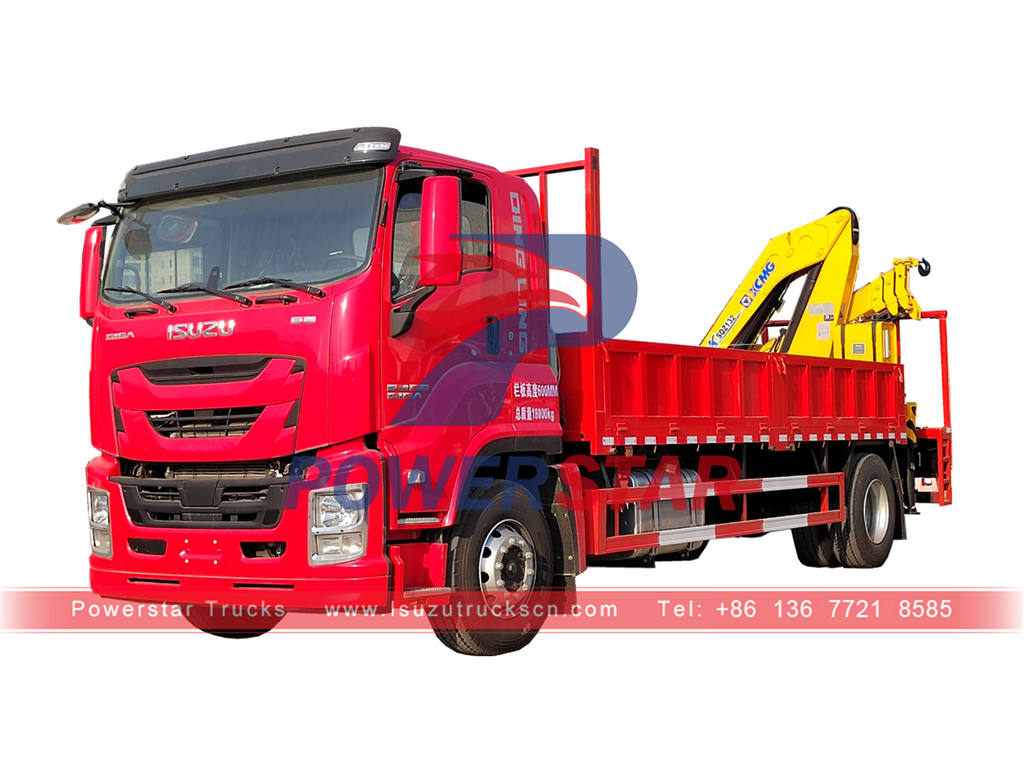 ISUZU GIGA 420HP truck mounted crane on rear