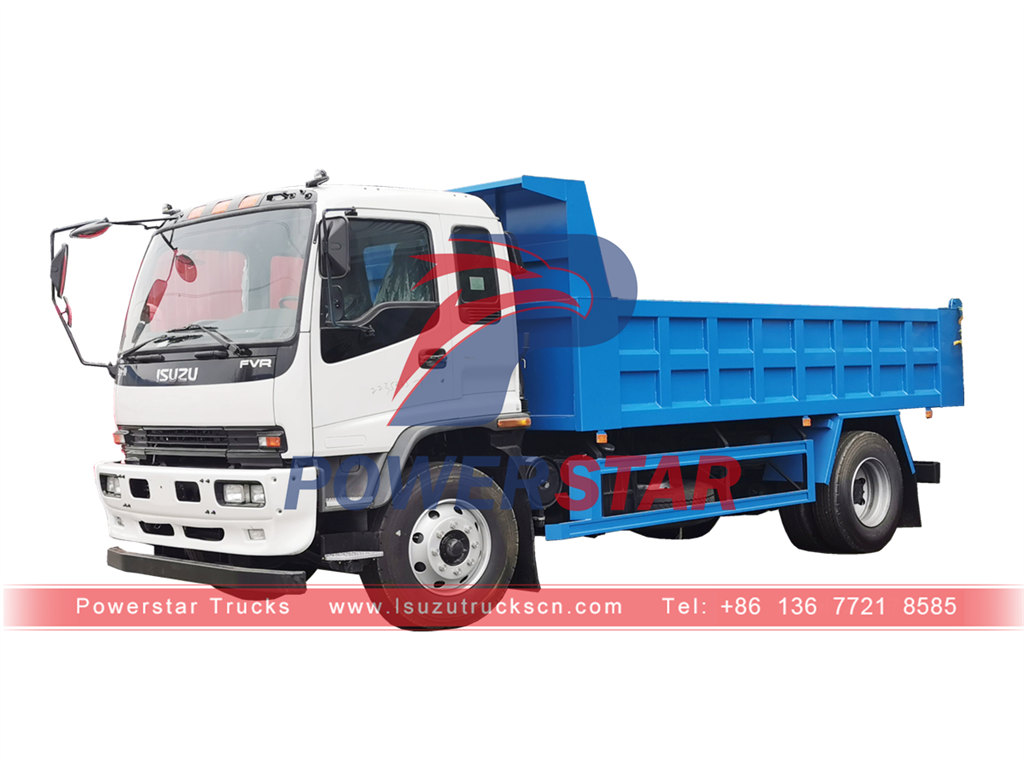 ISUZU FVR 4×2 dump truck with 10 tons payload capacity