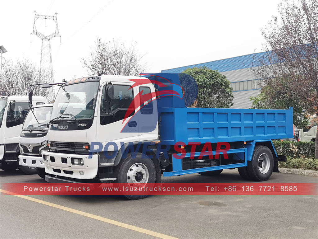 Customized ISUZU FVR 6 wheeler tipper lorry for Philippines