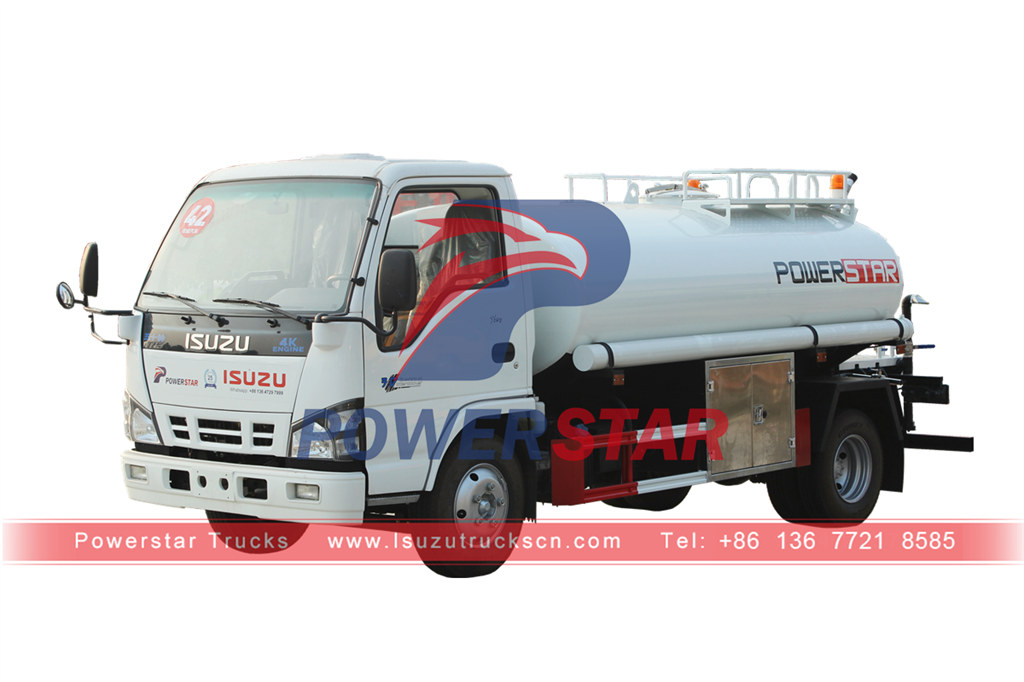 Good price ISUZU 4CBM drinking water tank truck for sale