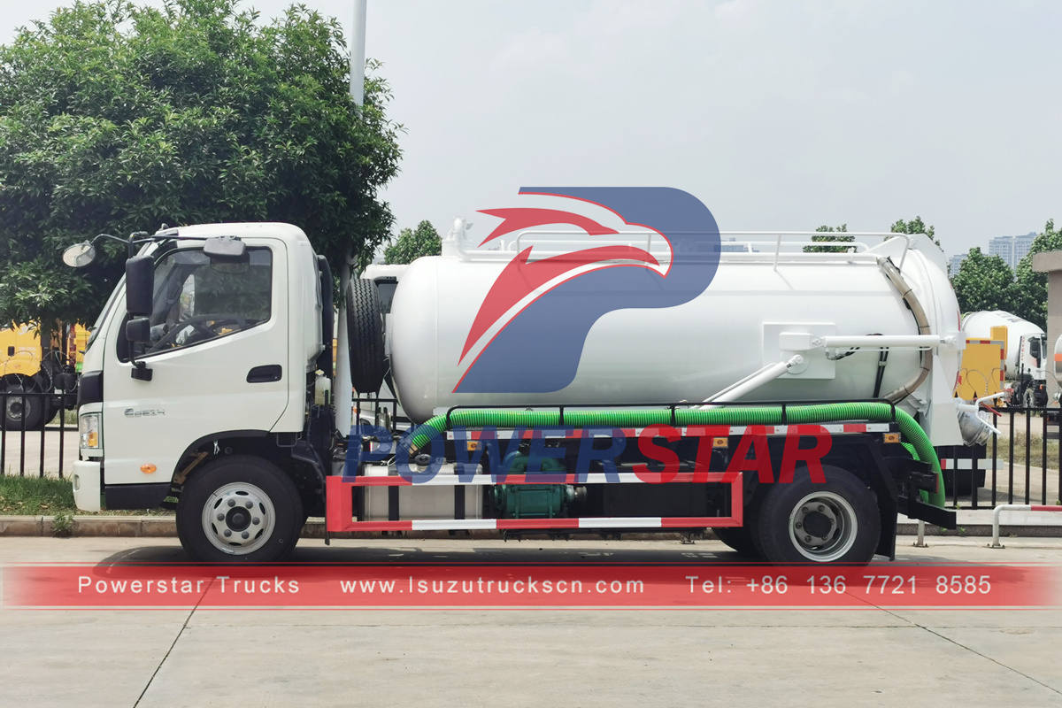ISUZU truck mounted vacuum tank for sale