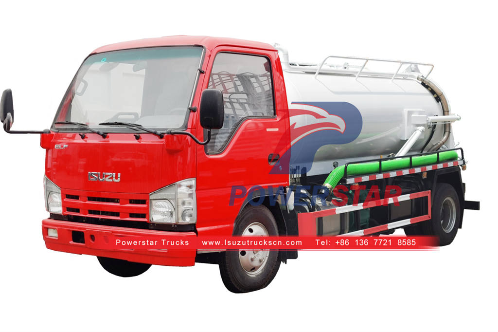 ISUZU mini sewer cleaner truck for sale