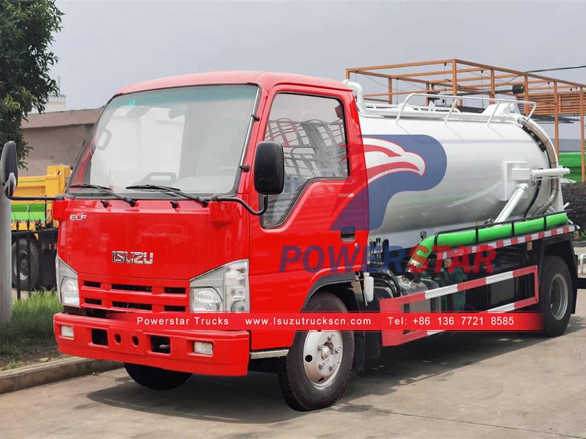Good quality ISUZU 6 wheeler septic pump truck for sale