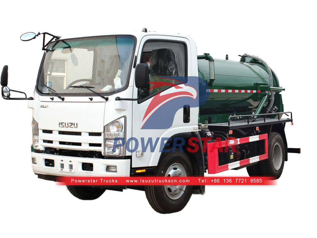 ISUZU 6CBM vacuum sewage pump truck for sale