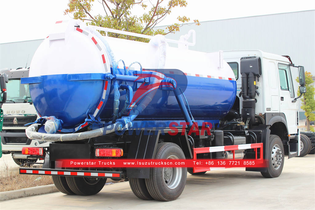 Custom-made ISUZU 420HP 15CBM septic tank pump truck for sale