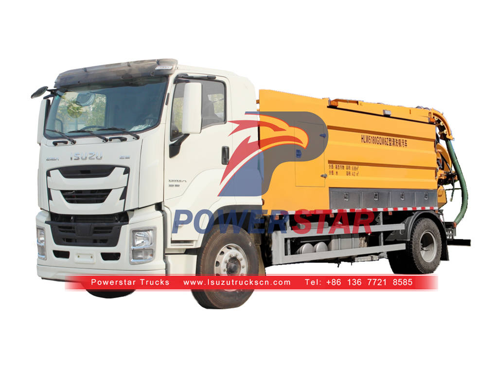 Hot sale ISUZU GIGA Combined sewer jetting and vacuum truck for sale