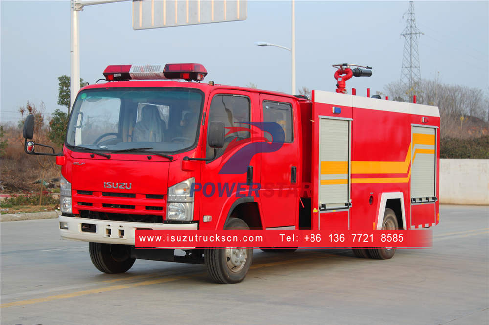 Isuzu fire fighting truck