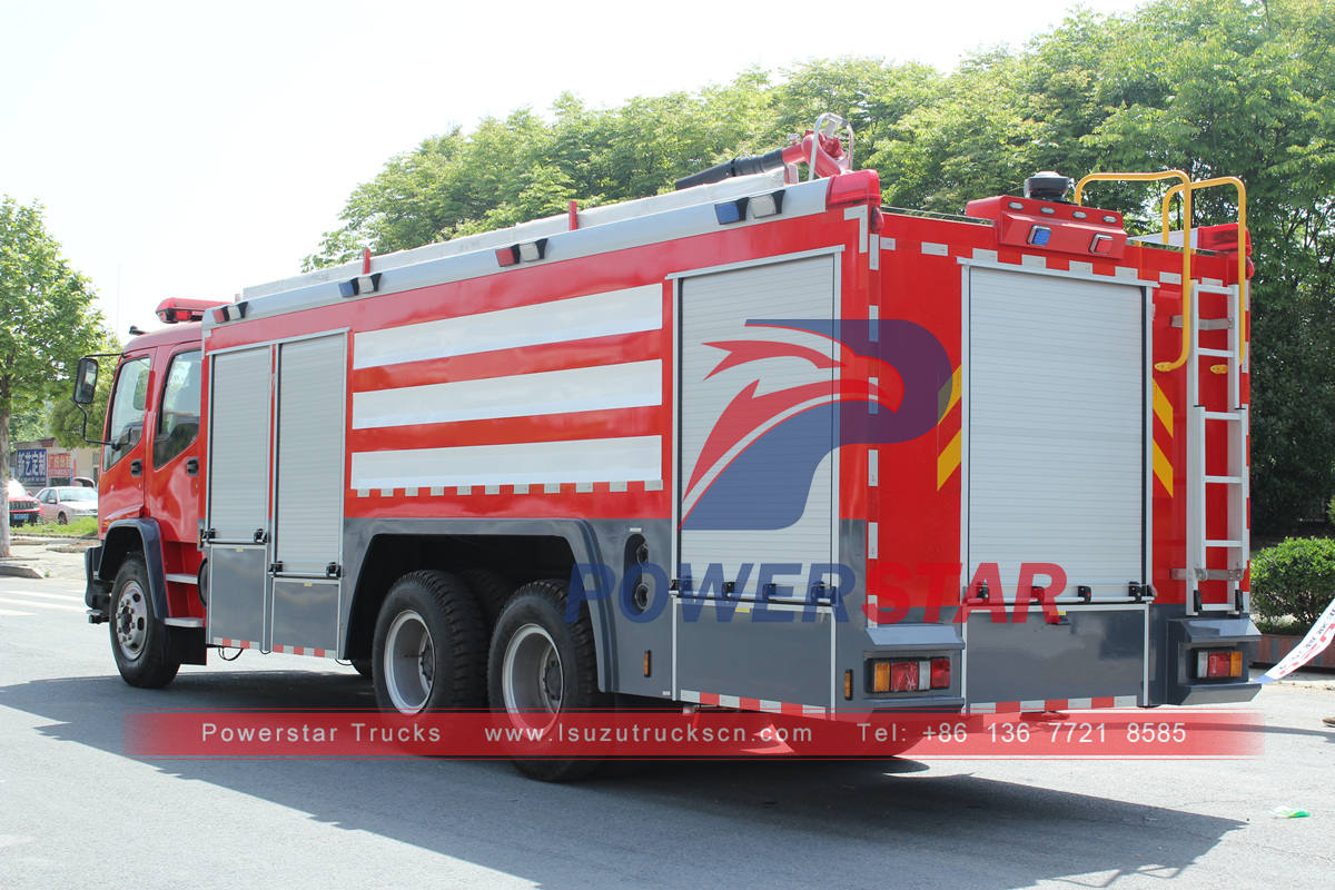 ISUZU fire fighting truck features