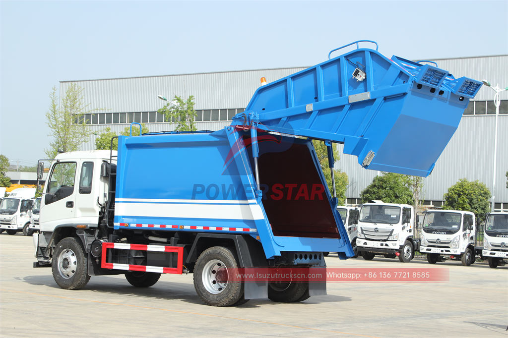 Factory outlet ISUZU FVR 240HP rubbish compactor truck