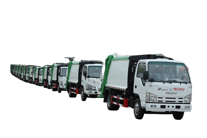Isuzu 100P garbage compactor truck