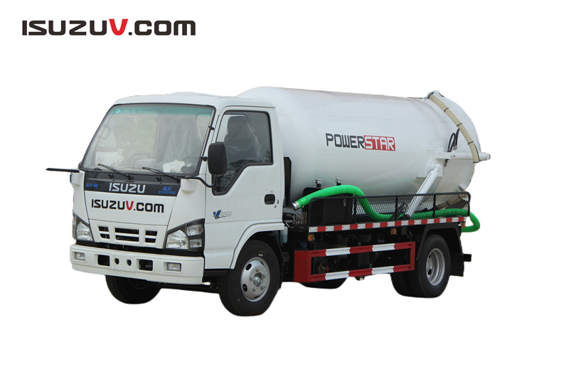 Isuzu 600P vacuum tanker truck