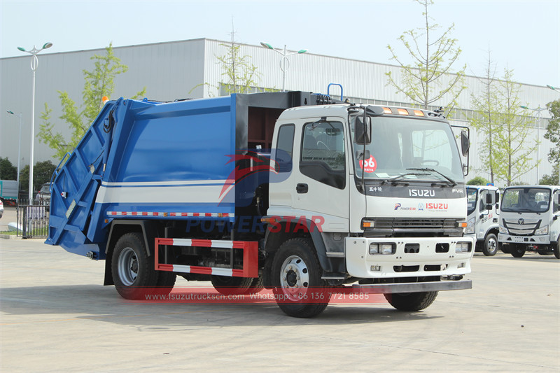 Customized ISUZU garbage compactor trucks for Mongolia