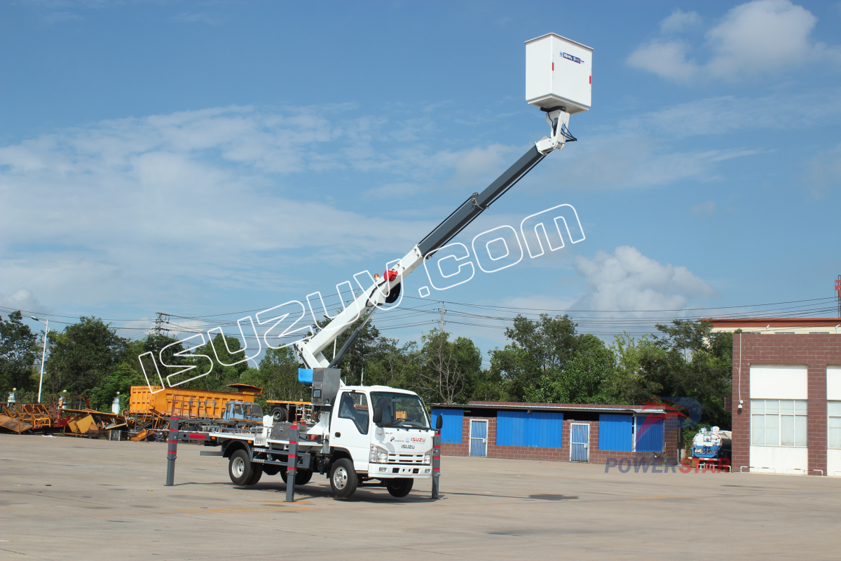 Vanuatu ISUZU 12m 14m Man Lifter Bucket Aerial working truck for sale