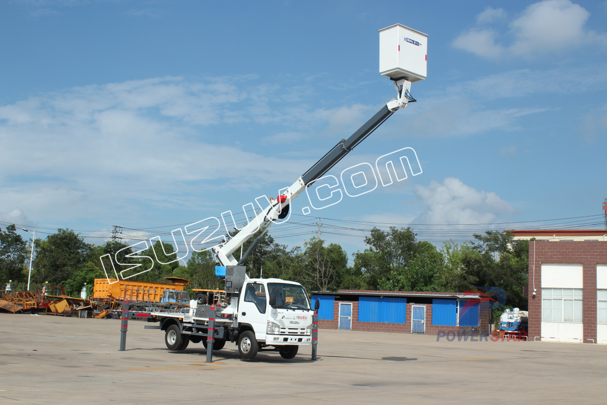 Vanuatu ISUZU 12m 14m Man Lifter Bucket Aerial working truck for sale