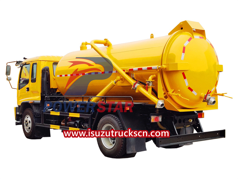 Isuzu wastewater pump truck