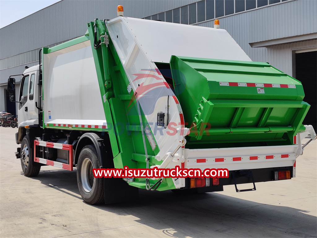 ISUZU FVR refuse compactor truck price
