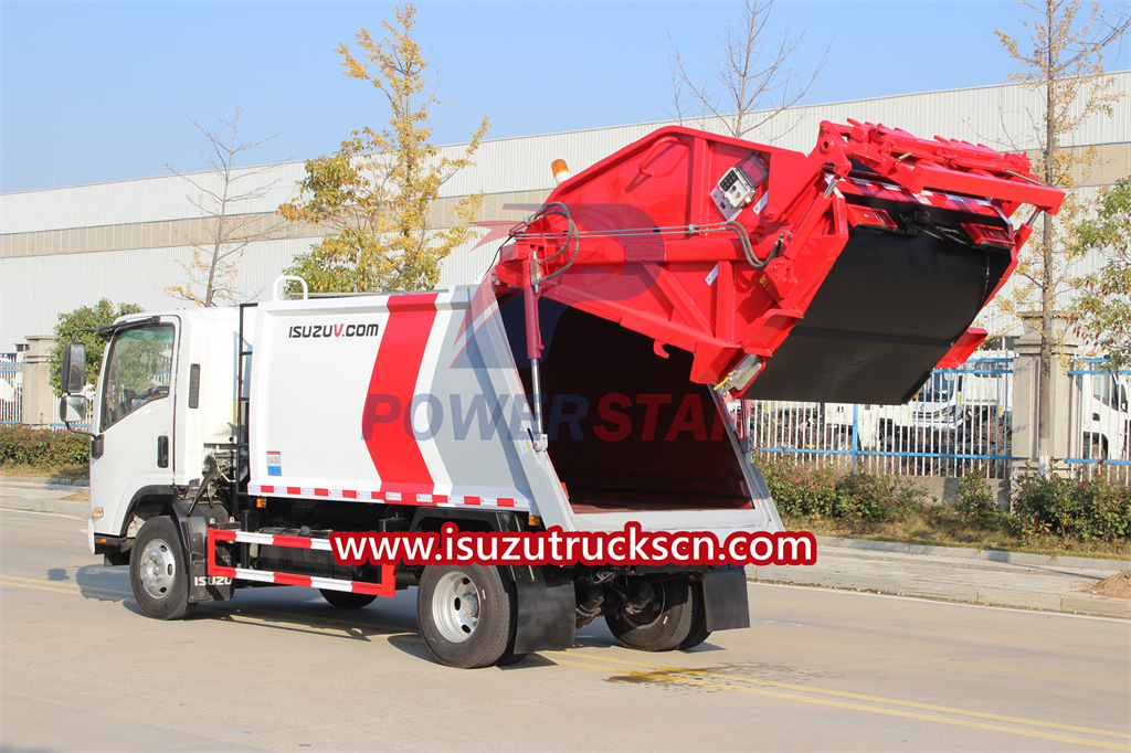 ISUZU KV100 model 6cbm refuse compactor truck