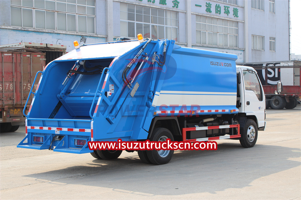 ISUZU NKR 8cbm refuse compactor truck lowest price