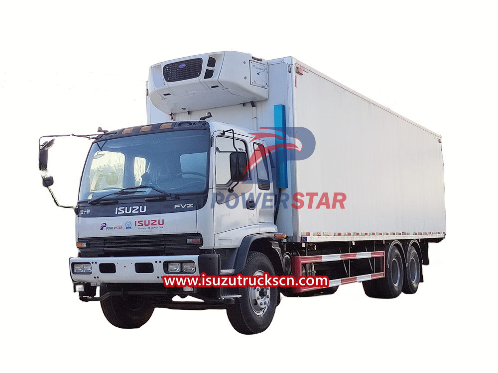 Isuzu refrigerated truck cargo