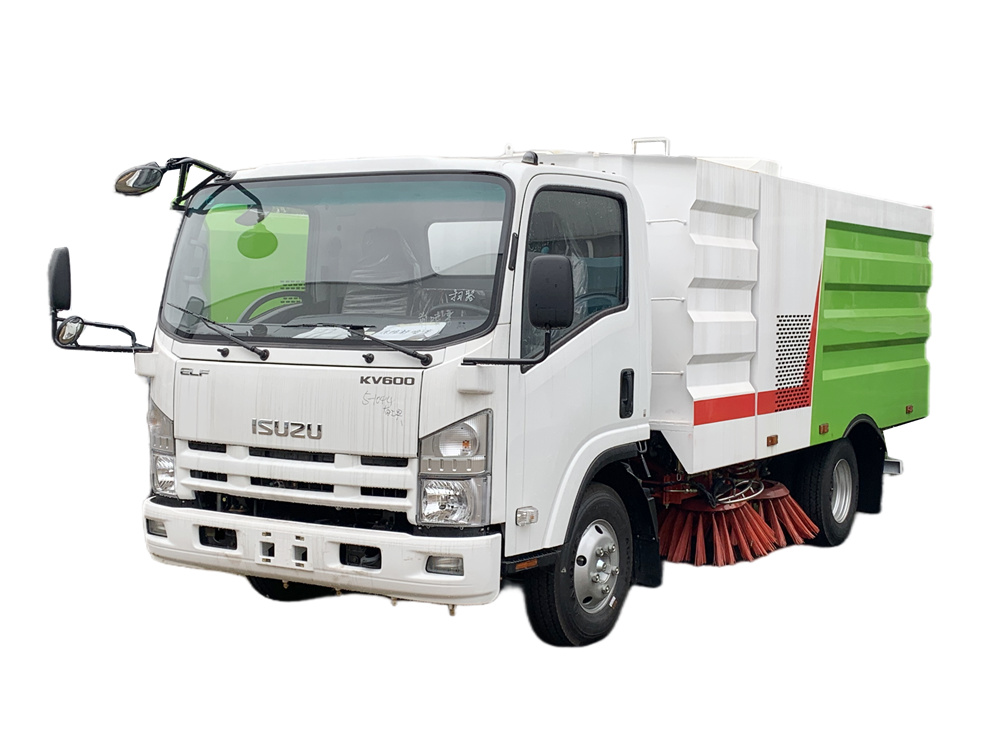 Isuzu truck mounted street sweeper