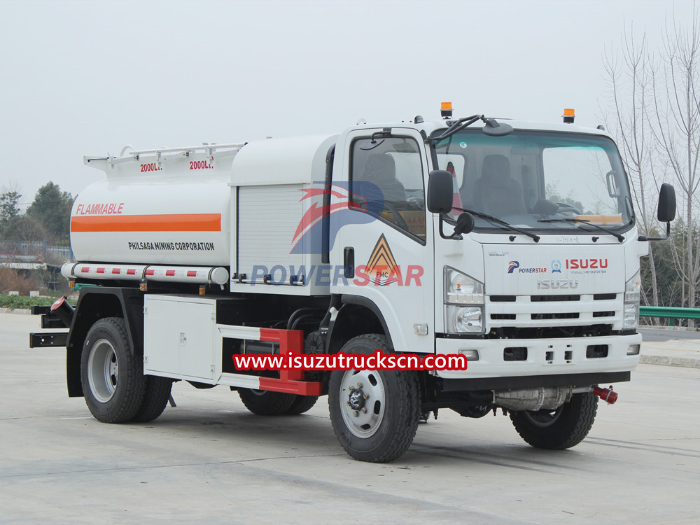 fuel delivery tank truck