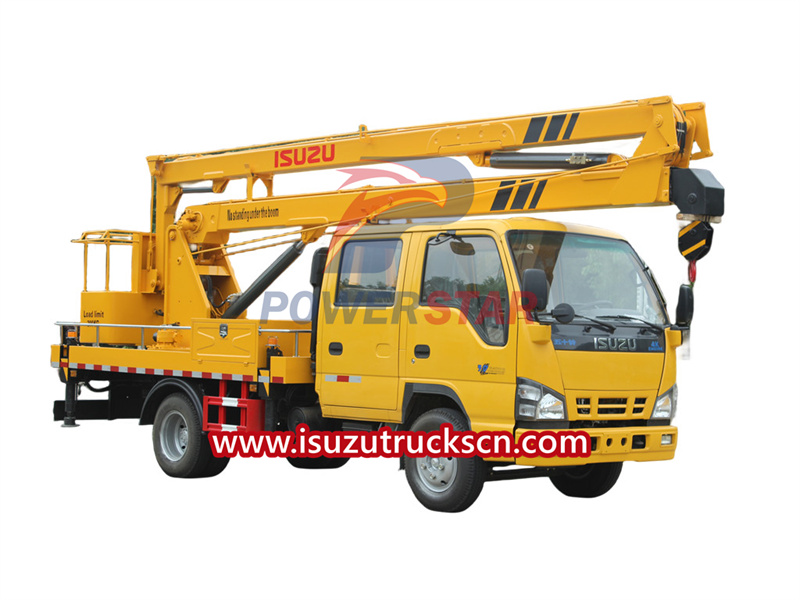 Isuzu NKR truck mounted boom lift