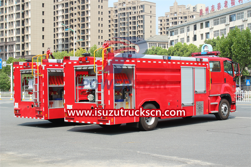 Isuzu giga 8000l fire engine new rescue apparatus for Philippines