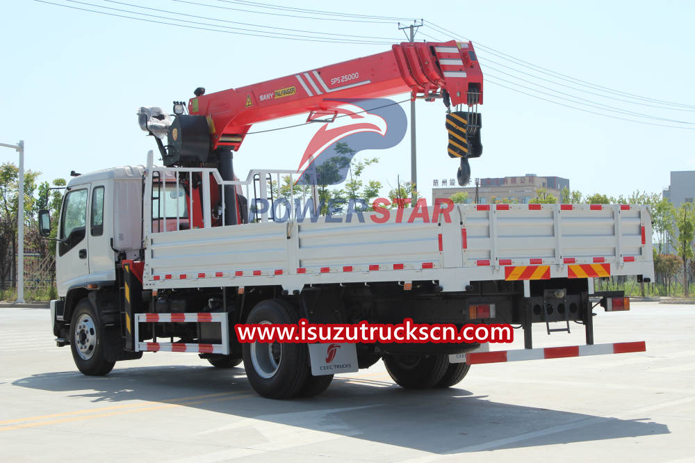 Palfinger SPS25000 Straight Boom Mounted Crane Truck Isuzu FTR