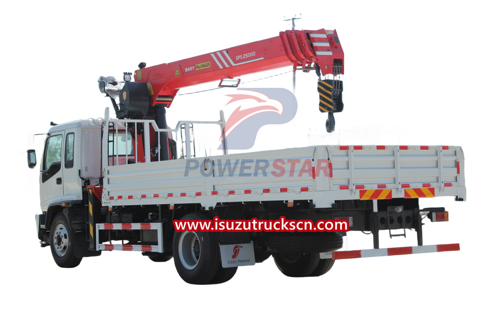 Myanmar Isuzu FTR chassis Truck Loader Crane Palfinger sps25000