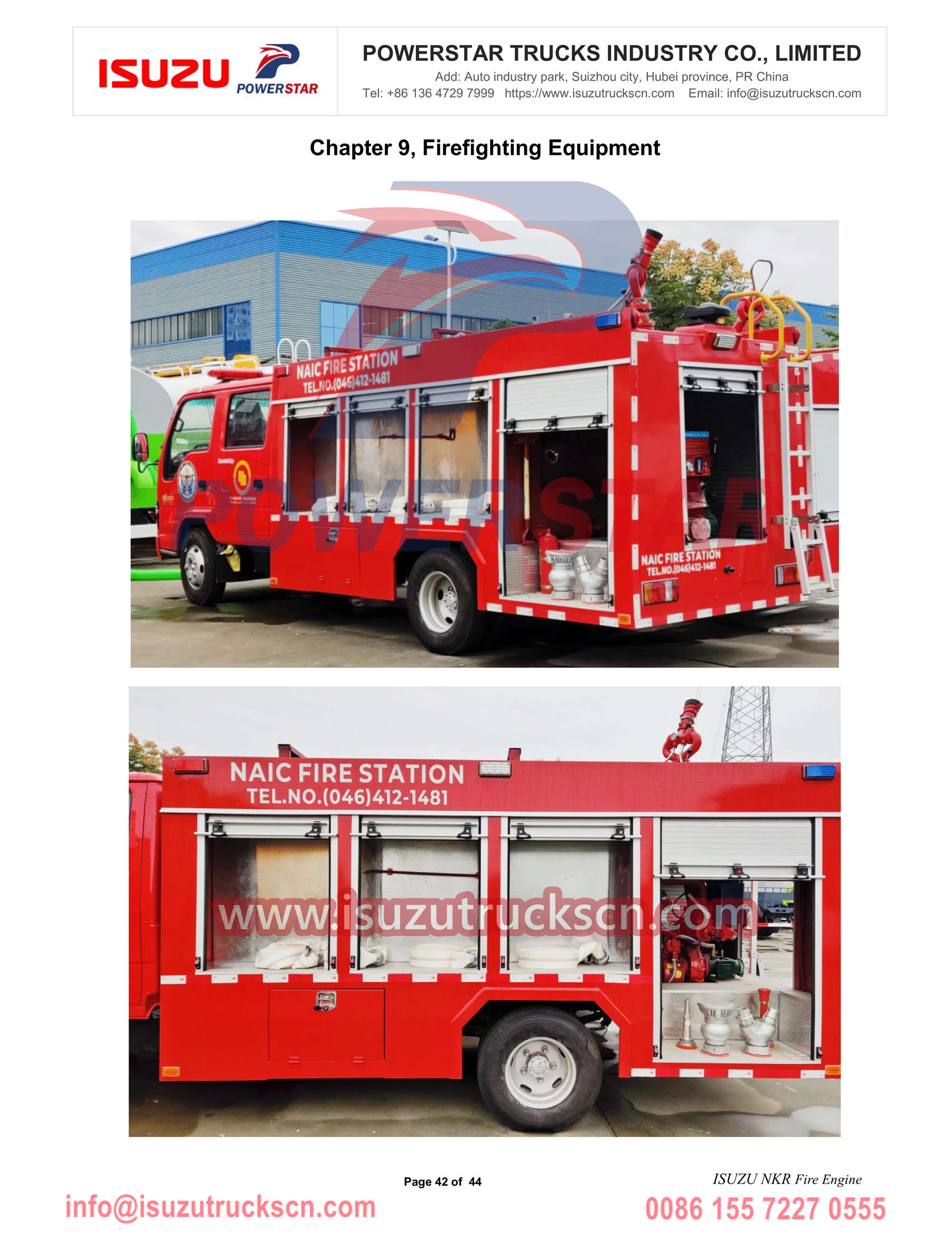 Isuzu NKR fire engine