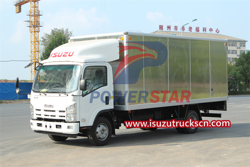 Isuzu aluminum van truck