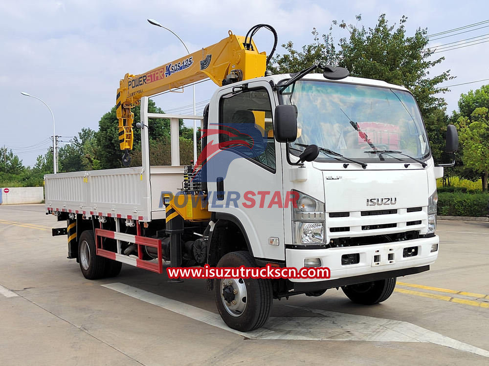 Isuzu truck-mounted crane