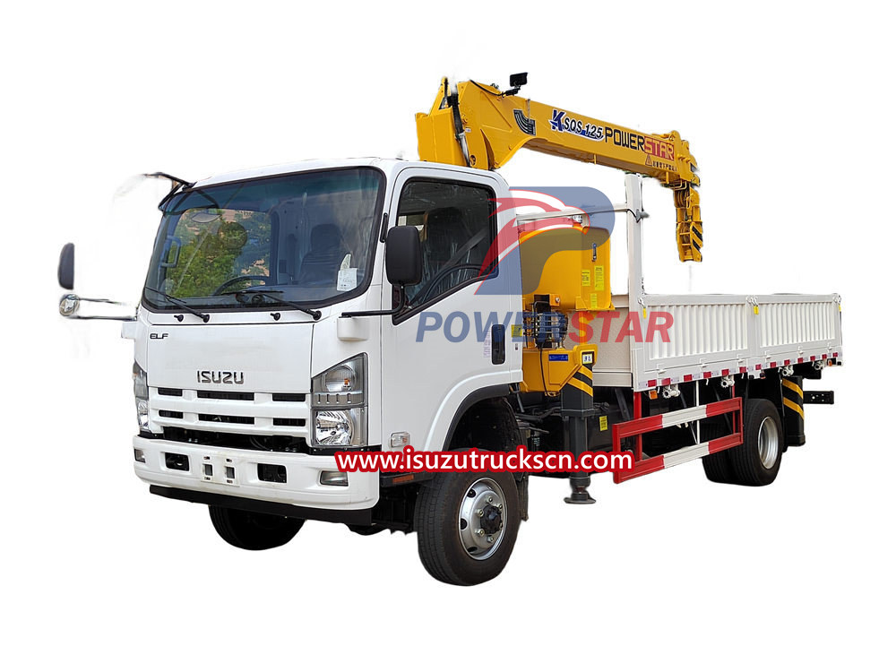 Isuzu truck mounted crane