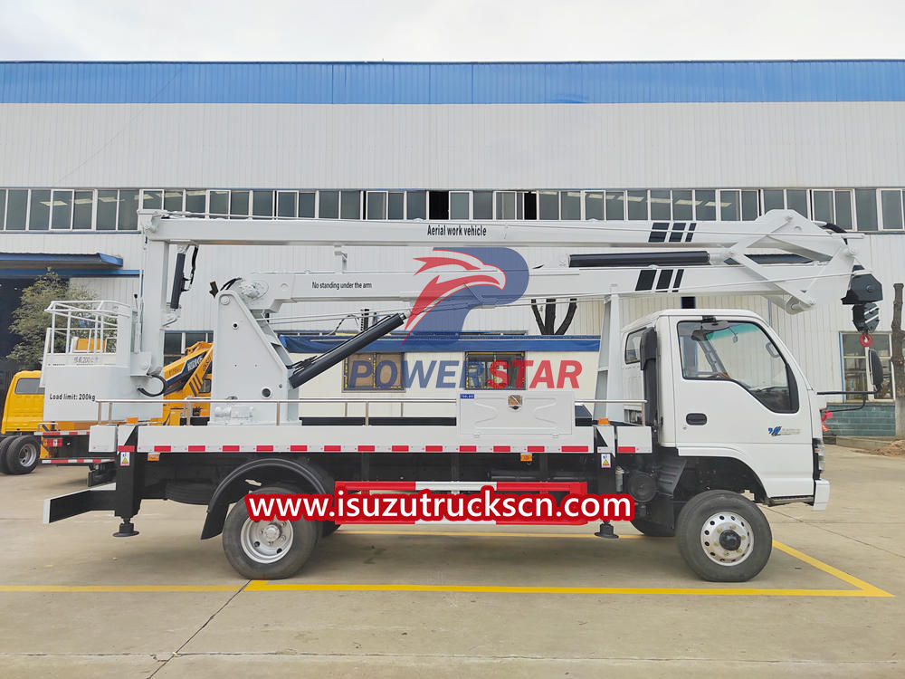 Isuzu aerial platform truck